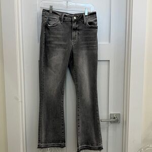 Ceros Gray Released Hem Denim Jeans